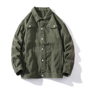 Vestes en jean vintage 100% coton, vente en gros, logo personnalisé, design vintage, col montant et logo frontal pour hommes - Product Image 6