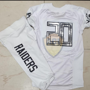 Uniformes de fútbol americano personalizados, camisetas de fútbol de sublimación, jersey de fútbol de sarga de aparejos, precio bajo - Product Image 6