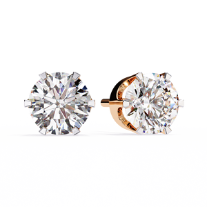 Pendientes exclusivos de oro de 14 quilates con diamantes cultivados en laboratorio VVS VS 2.57CT Cut D E IGI Certified Rose Yellow White Gold Jewelry Fiestas de moda - Product Image 1