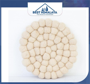 Sous-verres et dessous de plat en laine feutre de style classique de qualité supérieure doux et confortables à un bon prix - Product Image 6