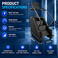 Escaladeur de fitness BN Factory Supply à résistance réglable avec suivi des données d'entraînement en temps réel pour la maison et les salles de sport commerciales