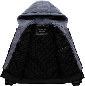 Chaqueta de cuero marrón de moda de alta calidad para hombres-Chaquetas de cuero de piel de cordero real para hombres - Product Image 6