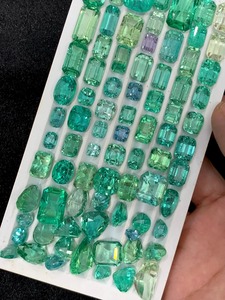 Radiated Green Kunzite Faceted Gemstone Lot From Afghanistan for Jewelry Making Pear Emerald Baguette <b>Cushion</b> Asscher Oval Cut - Product Image 5