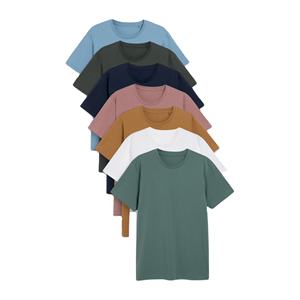 Camiseta deportiva profesional para hombre, 100% algodón, secado rápido, Color sólido liso con impresión de logotipo personalizado en múltiples opciones - Product Image 1