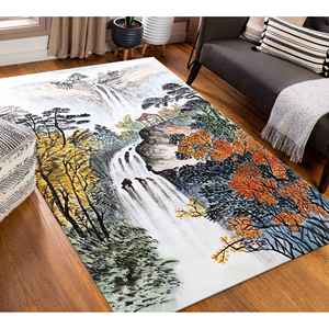 Alfombra con Diseño de Cascada: Vista Otoñal en 3D, Alfombra Antideslizante, Alfombra Suave No Tejida - Product Image 1