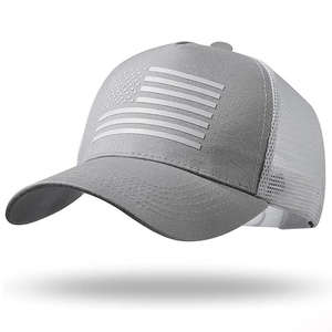 Gorra Trucker Blanca para Hombre, 6 Paneles, 100% Poliéster, Malla, Bordado Plano, Visera Curva, Gorra de Béisbol con Logotipo Personalizado - Product Image 2