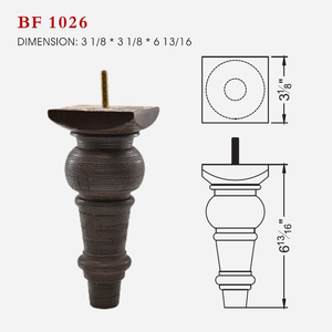 Solid Wood Round Turned Heavy Duty Sofa Legs for Sofa Chair Bed <b>Cabinet</b> Bedroom <b>Living</b> <b>Room</b> Furniture - Product Image 6