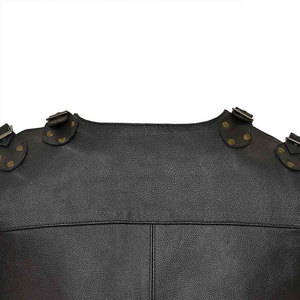Chaleco de cuero genuino de alta calidad para hombre Último estilo Chaleco de cuero genuino real de moda para venta en línea - Product Image 5
