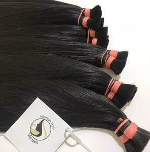 Fournisseurs de cheveux en gros, mèches vierges en vrac, Extension de cheveux 100% humains, sans emmêlement, cheveux indiens bruts, non traités - Product Image 6