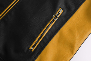 OEM/ODM de alta calidad en relieve logotipo chaquetas de cuero de color sólido para el invierno al por mayor chaqueta de cuero genuino para los hombres - Product Image 6