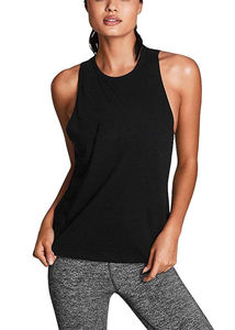 2025 nouveauté sur mesure OEM haute qualité séchage rapide respirant 100% coton Hip Hop Sport encolure dégagée Gym femmes débardeurs - Product Image 5