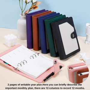 Máy tính xách tay Vòng da, hoàn chỉnh với phong bì tiền mặt dây kéo và bảng chi phí có tổ chức để theo dõi ở lại trên ngân sách của bạn - Product Image 5