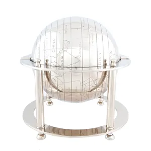 Mayorista de globo terráqueo moderno personalizado en India Hecho de metal de latón para uso decorativo Pedido en línea - Product Image 6