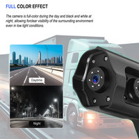 Cámara de Reversa OEM 1080P HD AHD IP68 Impermeable con Visión Nocturna, Pantalla Táctil de 10.36 Pulgadas, Ajuste Universal para Camiones y Autobuses
