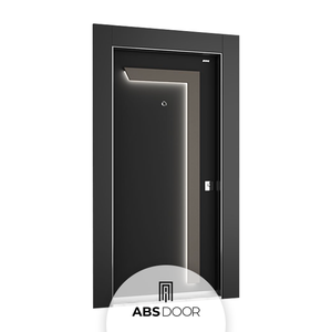 Puerta de Seguridad de Entrada Manual ABSDOOR PANORAMIC, Acero Inoxidable, Características Antirrobo, Aspecto de Hoja Brillante, Interior Térmico, Exterior - Product Image 5