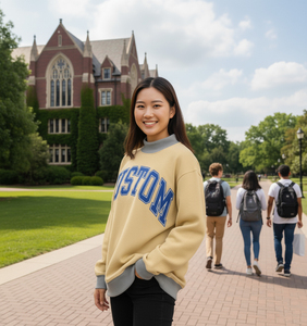 Jersey de invierno de nuevo diseño para mujer, Frente lavado, sólido, Sigma Nu, manga larga, cuello simulado de gran tamaño, Spandex/algodón polar de punto - Product Image 4