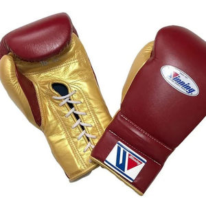 Gants de boxe à lacets Winning, cuir véritable brun doré, gants de boxe professionnels pour la salle de sport, entraînement de combat, 8oz 10oz 12oz 14oz 16oz - Product Image 2