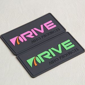 Wholesale Factory Price High Quality USA Custom Design Embossed Logo Rectangle Silicone Rubber <b>Band</b> Labels PVC Patches for <b>Hat</b> - Product Image 4