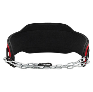 Ceinture de musculation avec chaîne en acier, ceinture de fitness en nylon pour exercices de musculation, ceinture lestée pour tractions et dips avec logo personnalisé - Product Image 6