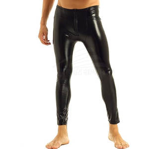 Pantalons droits en toile et cuir légers à prix de gros, sur mesure, style streetwear pour hommes, design unique et écologique - Product Image 2