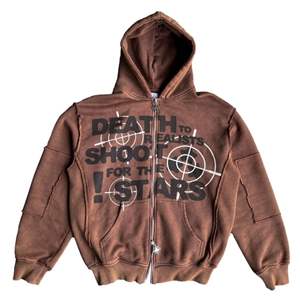 เสื้อฮู้ดผ้าฝ้าย100% แบบมีซิปรูดทรงโอเวอร์ไซส์โลโก้ออกแบบได้ตามต้องการสำหรับฤดูหนาว - Product Image 1