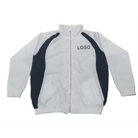 Chándal cortavientos personalizado con cremallera completa para hombre con tela ligera diseñado para correr, entrenamiento, ropa de gimnasia cómoda