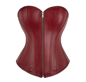 New Sexy PU Leather Corset Tops Female Sleeveless High Street Slim Vest Y2K Hot Girl Club Party Tops all color - Product Image 1