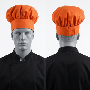 Casquettes de chef OEM personnalisées en gros, casquettes de boulanger pour hommes et femmes, couvre-chefs professionnels de cuisine, accessoires brodés - Product Image 3