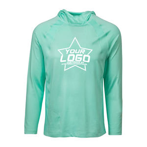 Sublimación de protección solar personalizada, camisetas de pesca de manga larga, camisa de pesca de secado rápido deportiva en blanco con capucha y cubierta facial - Product Image 5