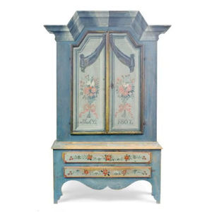 Mueble Auxiliar Moderno Pintado en Azul, Hecho a Mano en India, con Madera de Mango para Comedor y Sala de Estar - Product Image 1