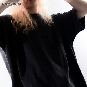 Camiseta Vintage lavada con ácido de peso pesado personalizada para hombre estampado de copos de nieve fritos 275G ropa deportiva larga de manga corta sin costuras - Product Image 3