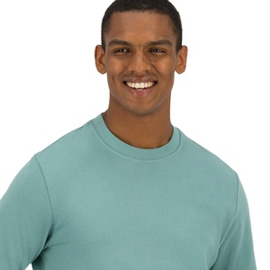 Sweat-shirt en molleton à col rond personnalisé 100% coton Épais GSM Sérigraphie Teint uni pour hommes en hiver - Product Image 3
