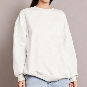 Sudadera de Forro Polar de Algodón Casual Estampada de Invierno y Otoño Personalizada por el Fabricante, Sudadera con Cuello Redondo y Bordado 3D para Mujer - Product Image 5