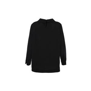 Blusa Holgada de Gasa para Mujer con Bordado Floral y Cuello con Lazo - Product Image 3