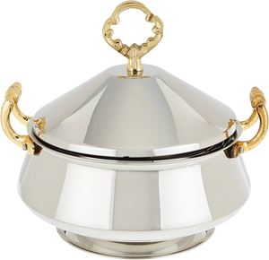 Casserole en acier inoxydable ustensiles de cuisine de luxe Home Hotel Restaurant avec couvercle Beautiful Plats logo accepter, western - Product Image 2