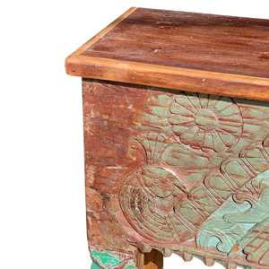 Solid Wood Hand-Carved Arch <b>Console</b> <b>Rustic</b> Elegant Design for Home Villa Hotel Living Room or Bedroom Furniture Handmade - Product Image 5