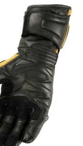 Custom Leather Cycling <b>Gloves</b> Breathable Full Finger Hard <b>Knuckle</b> Protection Racing Biker Riding <b>Gloves</b> - Product Image 3
