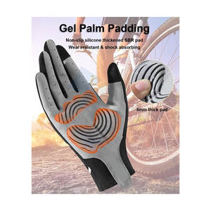 Gants de vélo de montagne à doigts complets avec paume en gel SBR épaissi, poignée en silicone antidérapante, respirants, gants de course VTT - Product Image 3