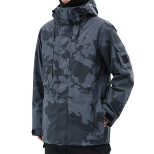 Chaqueta de esquí para hombre OEM personalizada con capa exterior impermeable a prueba de viento diseño cálido y opciones de logotipo de etiqueta privada - Product Image 1