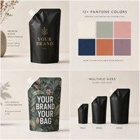 Sacs en Mylar souples à haute barrière anti-humidité, impression numérique personnalisée, finition mate douce au toucher, thermoscellables, pour gel énergétique et sachets à bec verseur