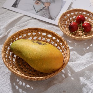 Bandeja de ratán natural 100%, cesta de comida tejida a mano para servir, cesta de almacenamiento de Vietnam FBA para Amazon - Product Image 6