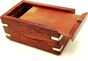 Wooden <b>Urn</b> -Engraved paw with Angel Wing-Pet <b>Urns</b> <b>for</b> <b>Dogs</b> <b>Ashes</b>-Decorative Wooden Pet <b>Urns</b> <b>for</b> <b>Ashes</b> Rosewood Cremation - Product Image 5