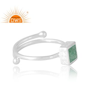Meilleure vente 925 argent Sterling naturel vert fraise Quartz bague en pierres précieuses bijoux personnalisés pour les femmes cadeau pour elle - Product Image 4