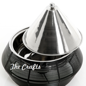 Plat de service de nourriture d'acier inoxydable avec le support de fer de fil plat de casserole de qualité de la meilleure qualité de vaisselle au prix le moins cher - Product Image 4