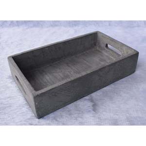 Plateau Rectangle Microtopping de luxe pour la décoration intérieure Plateau décoratif en métal en béton pour les mariages Diwali Hôtels/Restaurants - Product Image 4