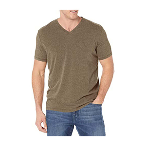 Camiseta Básica de Algodón al por Mayor para Hombre, Lisa, de Tela Suave y Duradera, Proveedor de Logotipos Personalizados - Product Image 4