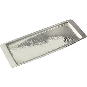 Plateau de service élégant et durable en métal moulé nickelé, motif fruits rectangulaire, multifonctionnel, pour la décoration - Product Image 2