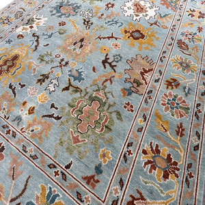 พรมปูพื้นแบบถักด้วยมือพรมขนสัตว์งานทำมือดีไซน์ทันสมัยเป็นมิตรกับสิ่งแวดล้อมกองกันลื่นสำหรับตกแต่งห้องนั่งเล่น - Product Image 2