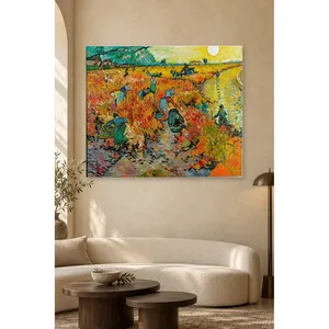 Fida Van Gogh Le vignoble rouge d'Arles Impression sur toile - Product Image 5