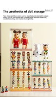 Kotak Display Figur Premium Transparan Tinggi OEM&ODM Kustom dengan Pintu Magnetik, Sampel Gratis, Dapat Ditumpuk